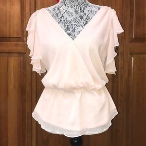 NWOT! [Leith] Peplum Blouse | Pink Blush | Small